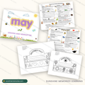 May Lesson Plans & Activities: cover and sample pages