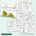52-Week Preschool Curriculum: cover and sample lesson pages from the full-year plan