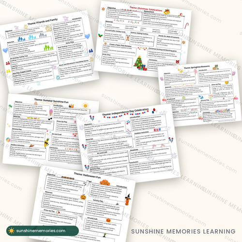 Inside the preschool curriculum: six themed weekly lesson pages