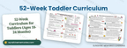 Toddler curriculum sample pages: Mother's Day and superheroes weeks