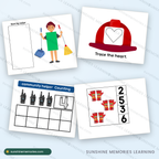 Community Helpers worksheets and science experiment pages