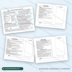 January lesson pages with low-prep winter activities