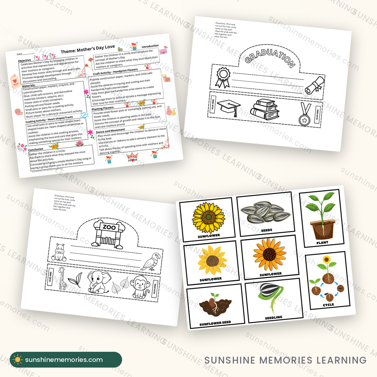 May lesson pages and matching printables