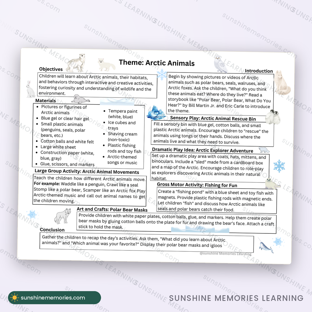 Full sample lesson page from the January Lesson Plans