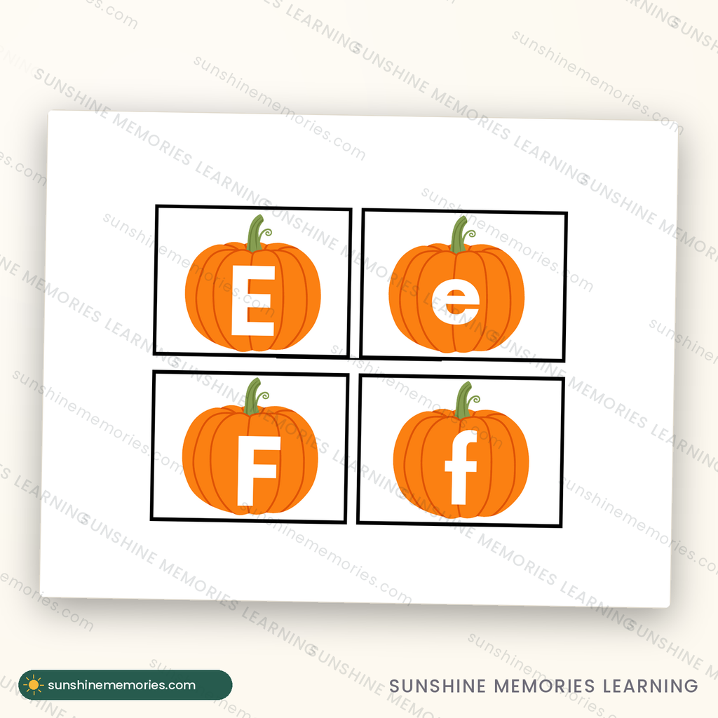 Full sample page from the October Pumpkin Learning Pack