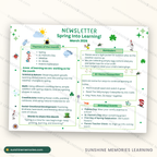 Full sample lesson page from the March Lesson Plans