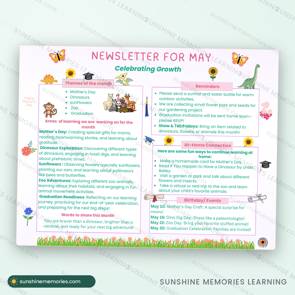 Full sample lesson page from the May Lesson Plans