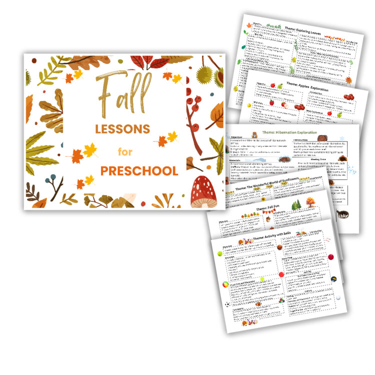 Fall and Thanksgiving Bundle: 6 printable resources for PreK and Kindergarten