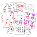 Valentine's Day activities sample pages: included in the bundle