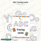 ABC Tracing Cards: 14 pages of letter tracing cards from A to Z