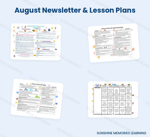 Bundle sample pages: editable classroom newsletter template