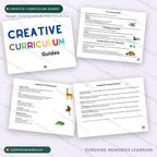 Creative Curriculum Guides - four themed unit pages with essential questions and cross-curricular activities
