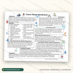 A single themed weekly lesson plan page from the 52-Week Preschool Curriculum shown full size