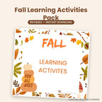 Included in the bundle: Fall Learning Activities Pack, 84 pages