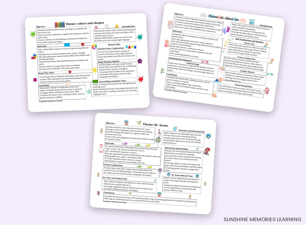 52-Week Infant Curriculum sample pages 1