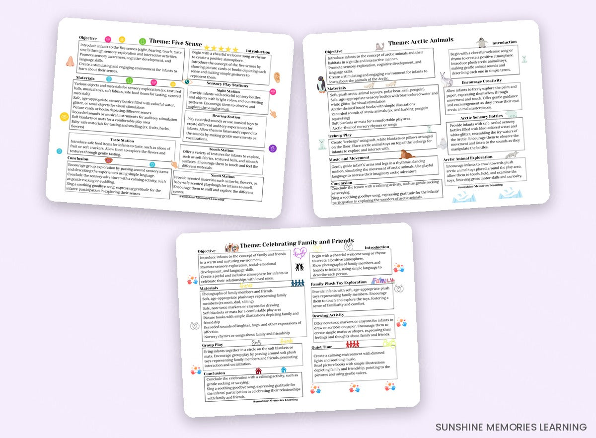 52-Week Infant Curriculum sample pages 2