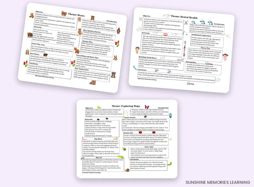 52-Week Infant Curriculum sample pages 4