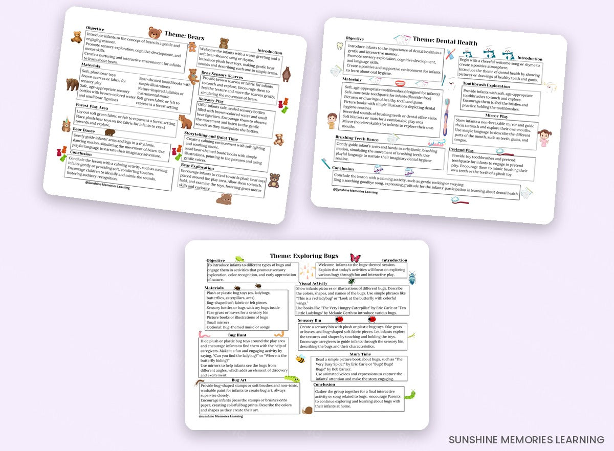 52-Week Infant Curriculum sample pages 4