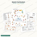 Music Curriculum: 88 pages of lesson plans, songs and printables for PreK and Kindergarten
