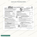 Lesson plan page: friendship builders
