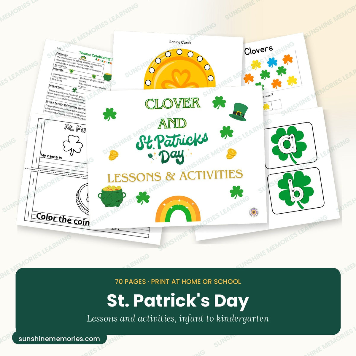 St. Patrick's Day: 70 pages of lessons and activities for infants through kindergarten