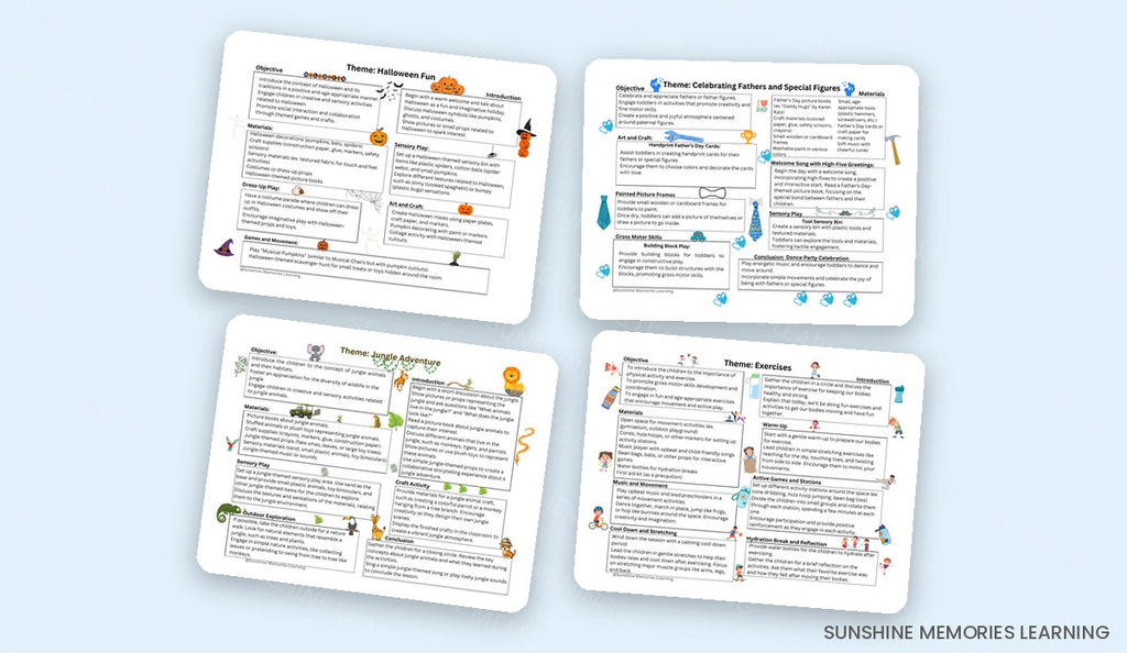 Toddler curriculum full theme list preview